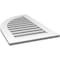 Ekena Millwork Quarter Round Top Left Surface Mount PVC Gable Vent w/ 3-1/2"W x 1"P Standard Frame, 22"W x 36"H GVPQL22X3601SF - alternate 4